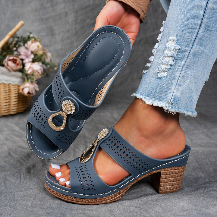 Linda | Hoge Hakken Orthopedische Comfort Sandalen