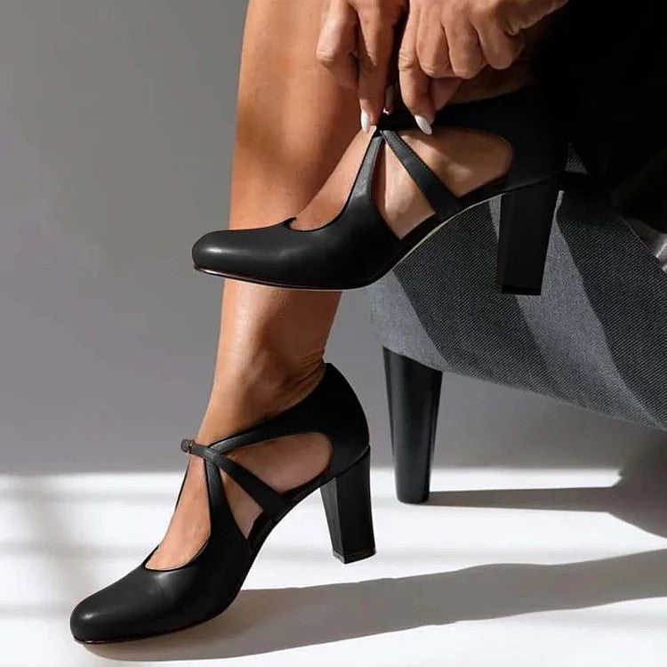 Camille™ | Elegante Echte Leren Comfort Hakken