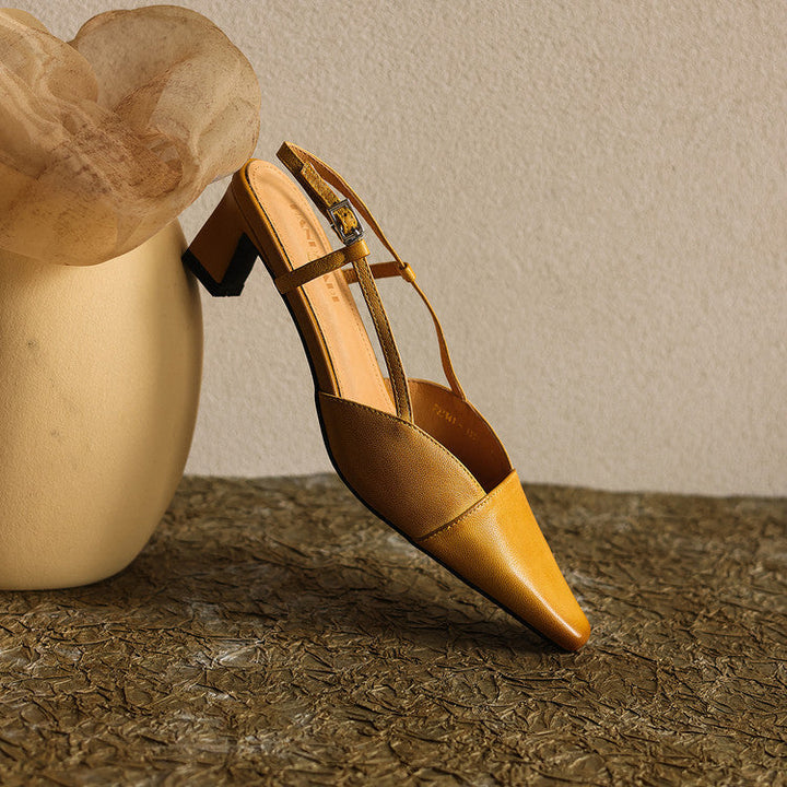 Serelle | Leren Slingback Hakken