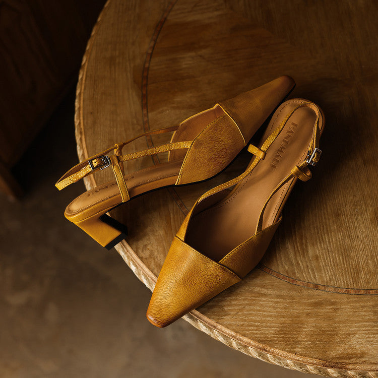 Serelle | Leren Slingback Hakken