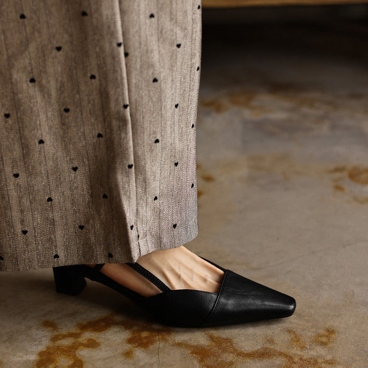Serelle | Leren Slingback Hakken