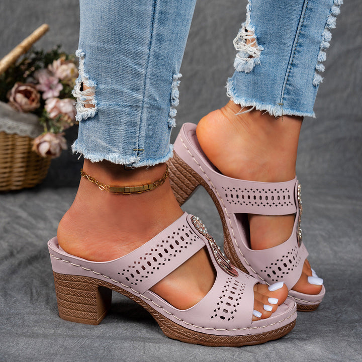 Linda | Hoge Hakken Orthopedische Comfort Sandalen