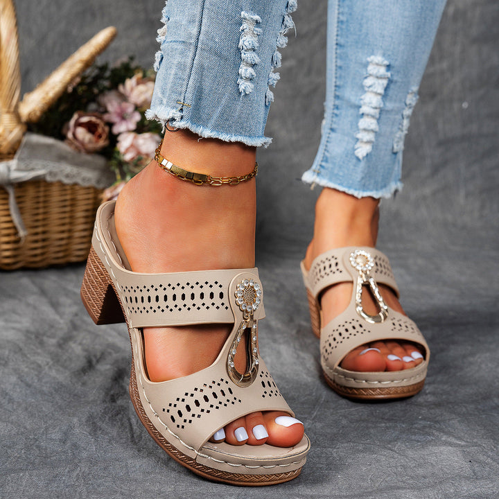 Linda | Hoge Hakken Orthopedische Comfort Sandalen