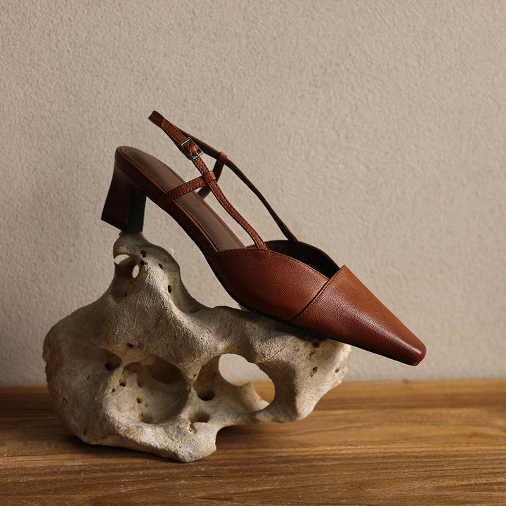 Serelle | Leren Slingback Hakken