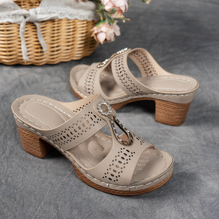 Linda | Hoge Hakken Orthopedische Comfort Sandalen