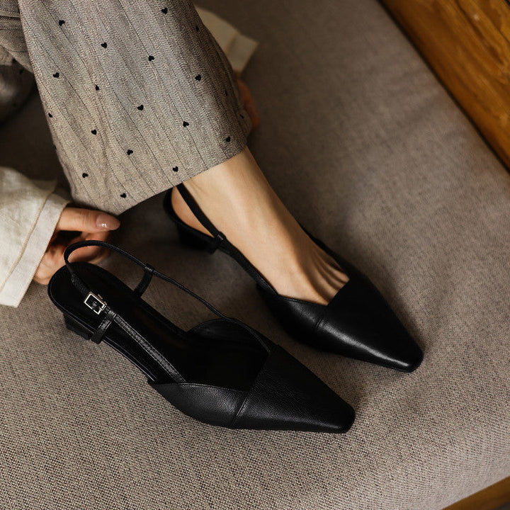 Serelle | Leren Slingback Hakken
