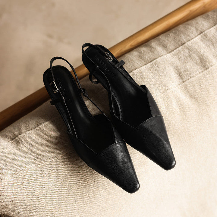 Serelle | Leren Slingback Hakken