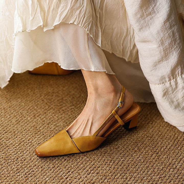 Serelle | Leren Slingback Hakken