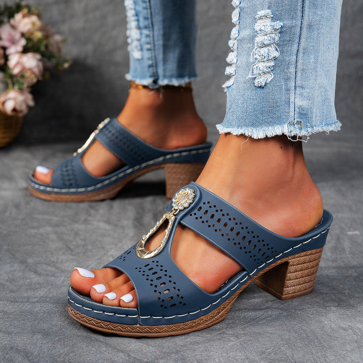 Linda | Hoge Hakken Orthopedische Comfort Sandalen