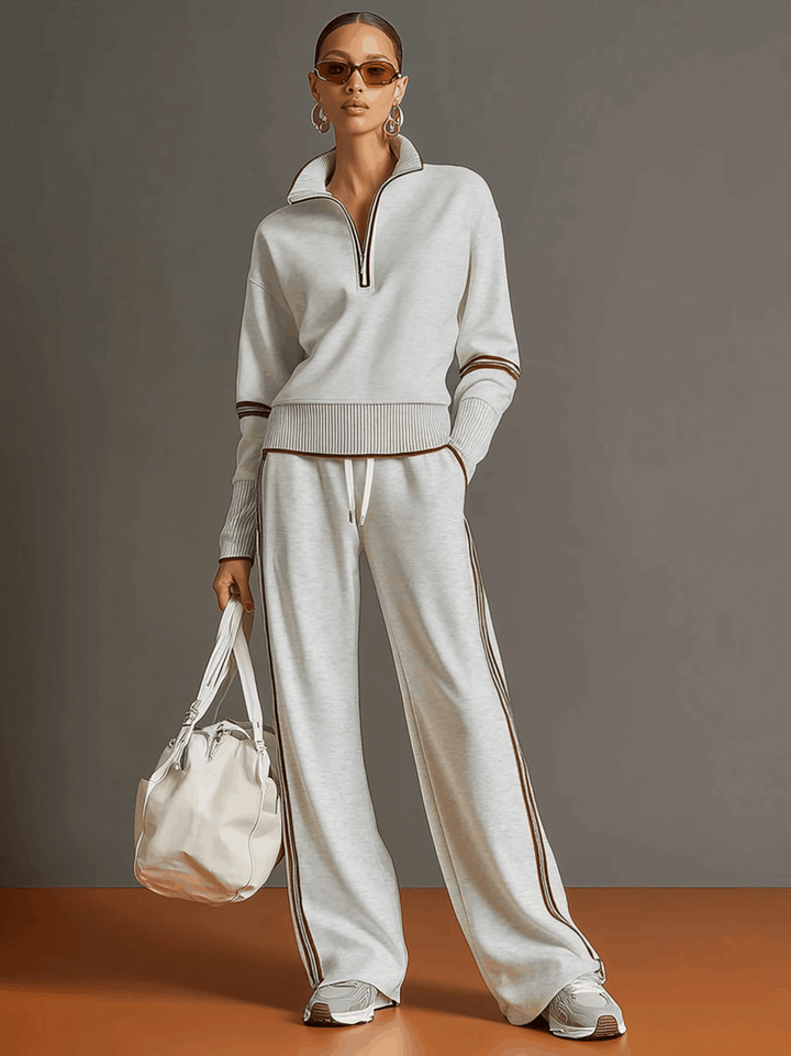 Marietta – blouse en broek met brede pijpen