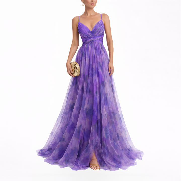 Giselle | Betoverende Maxi-jurk met Bloemenprint
