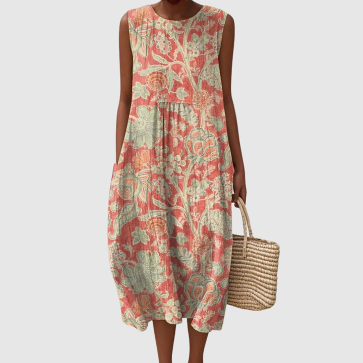 Beth | Bloemen Midi Jurk