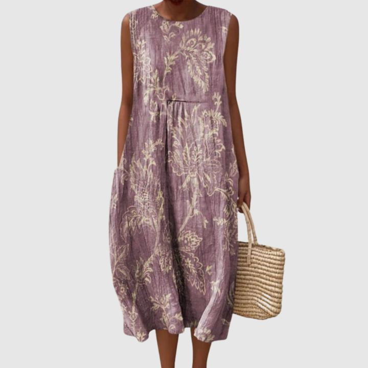 Mia | Bloemen Midi Jurk