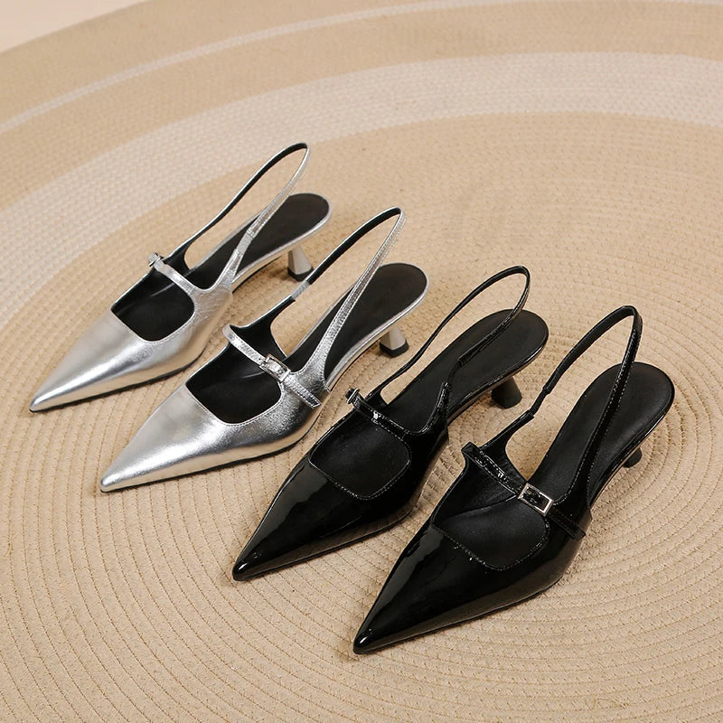 Stella | Slingback Kitten Hakken