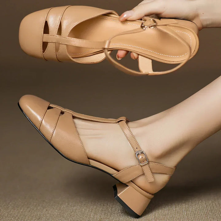 Isabella | Vlechtleren Ballerina's