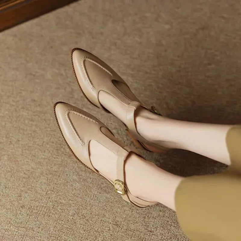 Gianna | Klassieke Buckle Leren Schoenen
