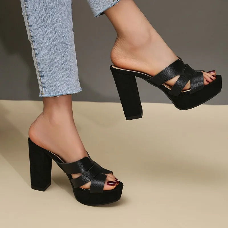 Elena™ | Moeiteloze Platform Elegantie Hakken