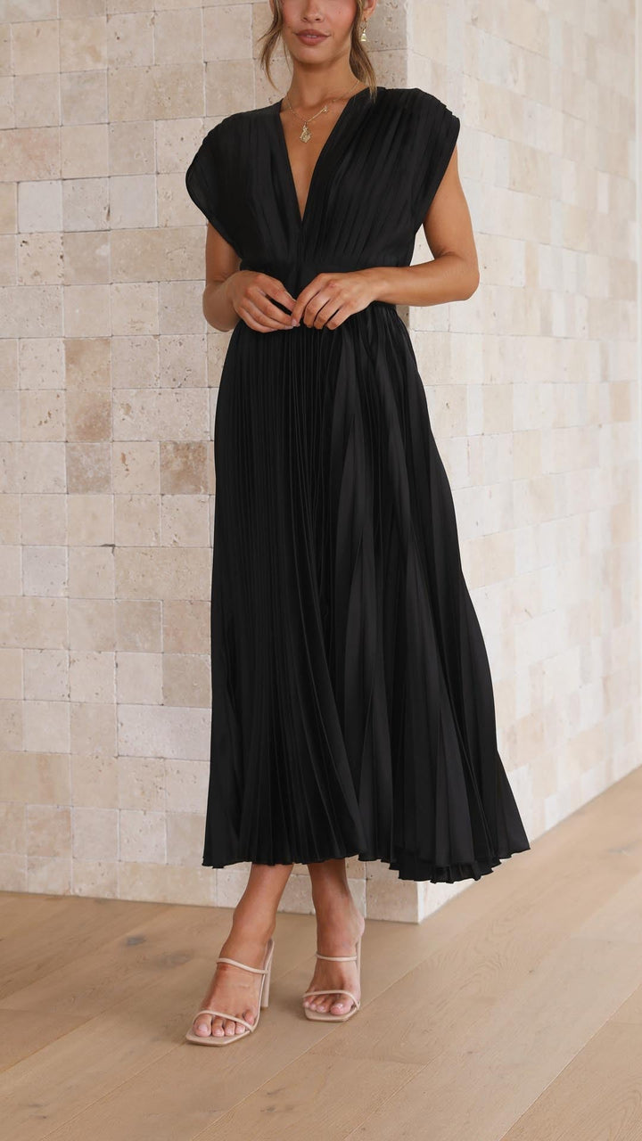 Isla | Elegante plissé jurk