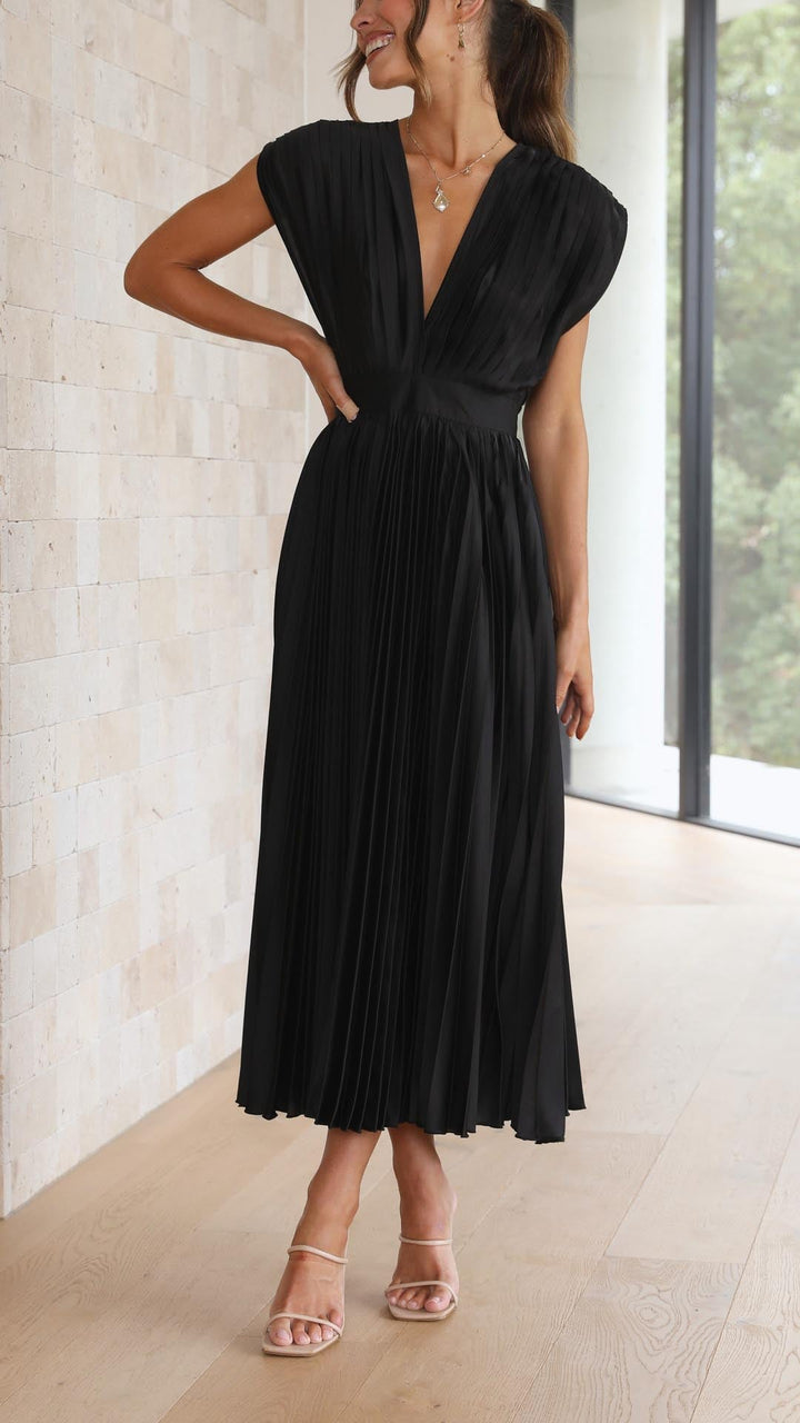 Isla | Elegante plissé jurk