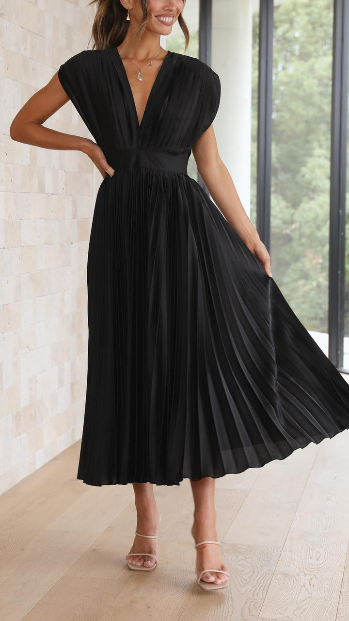 Isla | Elegante plissé jurk