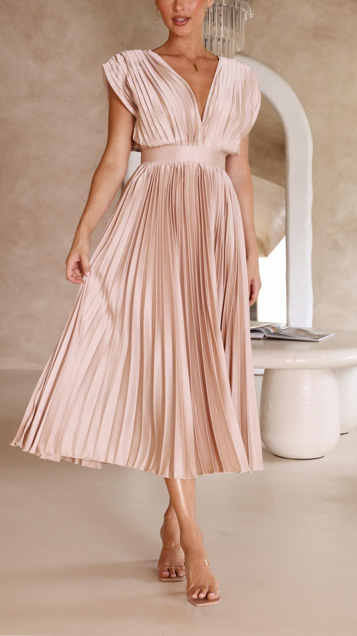 Isla | Elegante plissé jurk