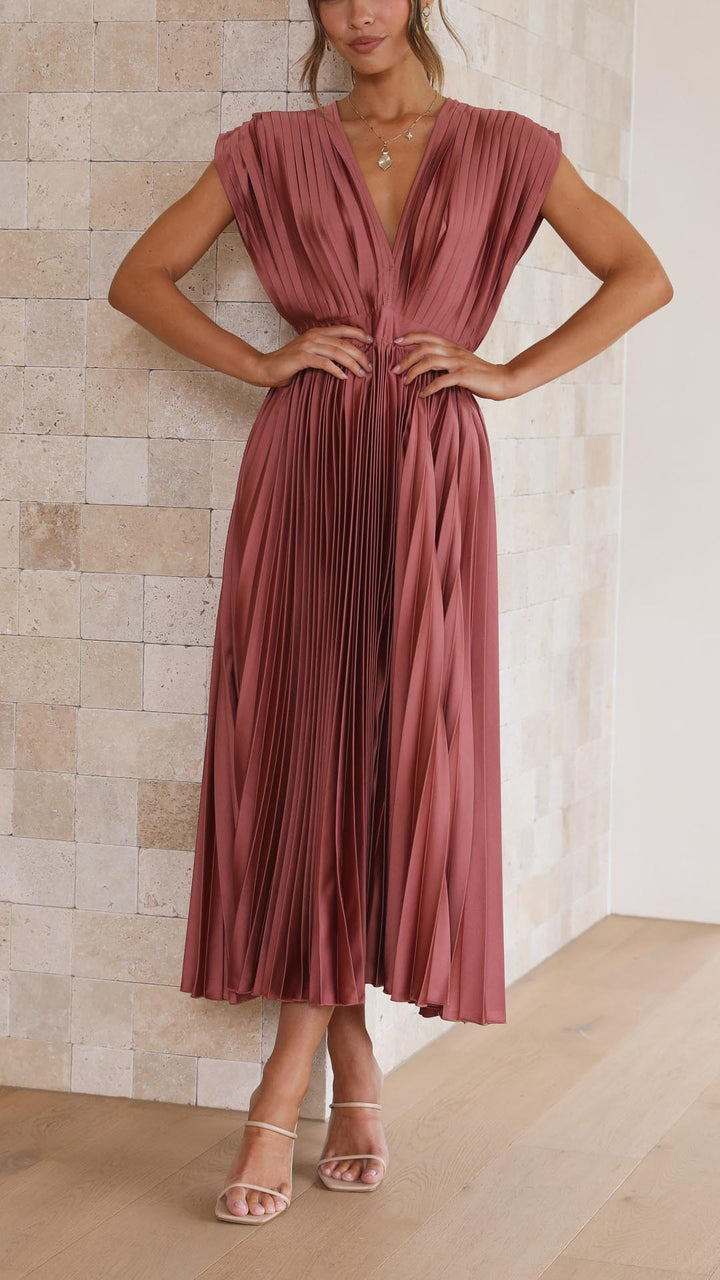 Isla | Elegante plissé jurk