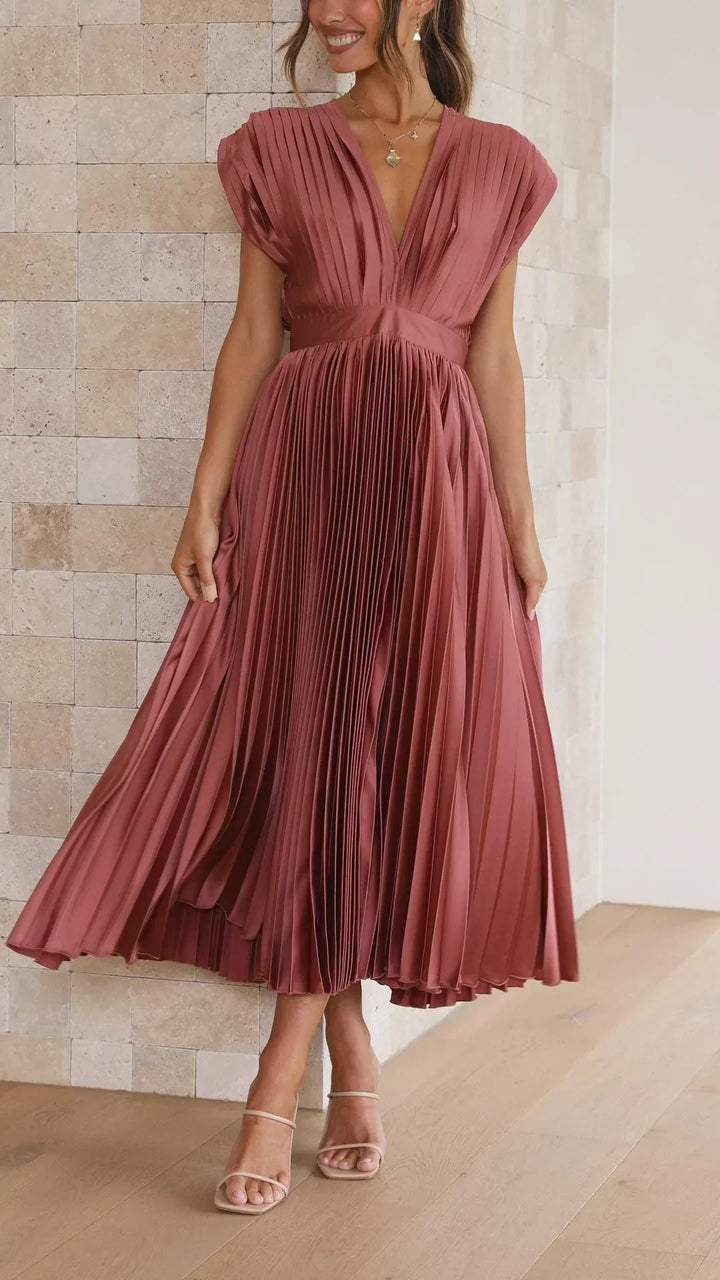 Isla | Elegante plissé jurk