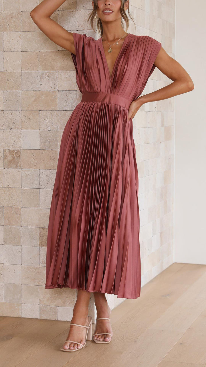 Isla | Elegante plissé jurk