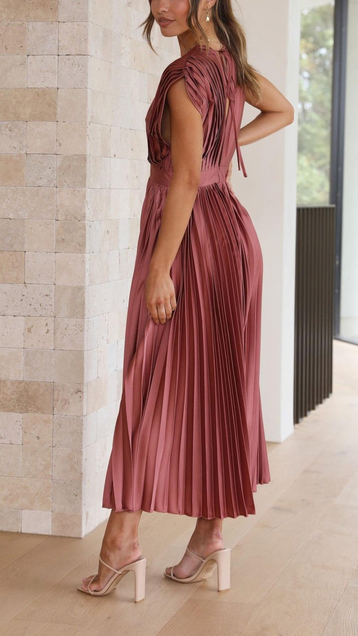 Isla | Elegante plissé jurk
