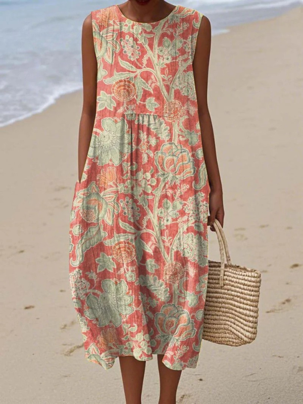 Beth | Bloemen Midi Jurk