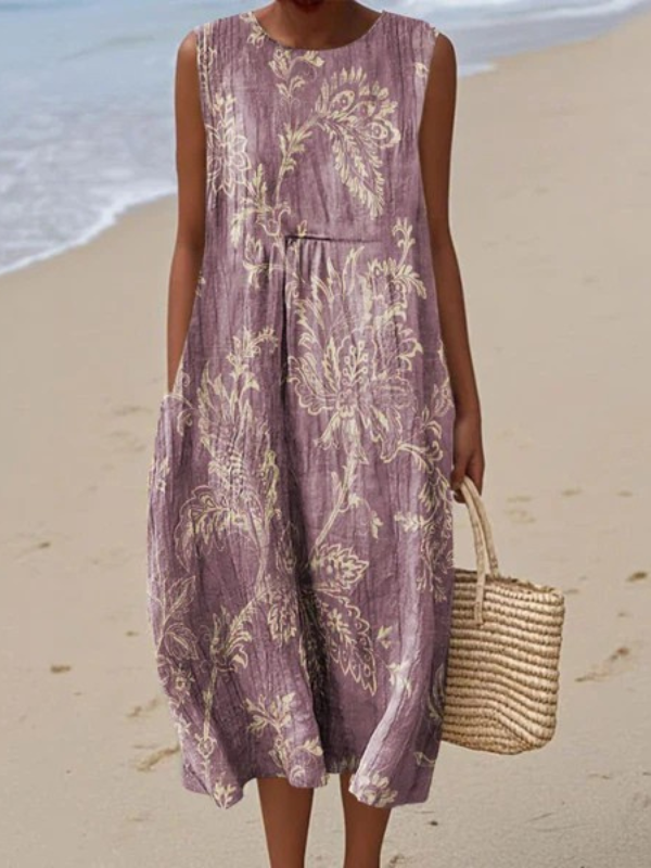 Mia | Bloemen Midi Jurk