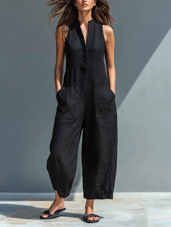 Lotte™ || Sleek Sleeveless Minimalist Jumpsuit