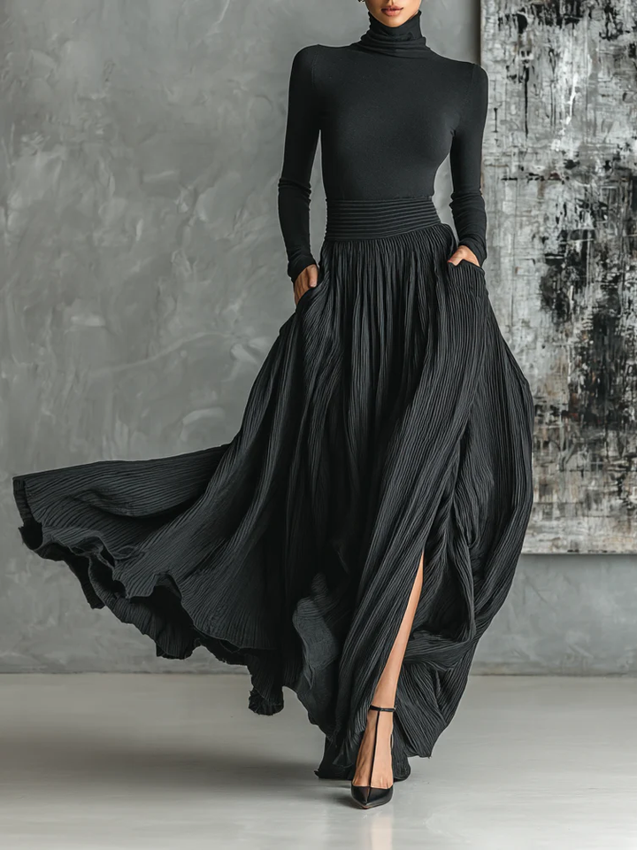 Eva™ || Stijlvol Plissé Rok Set