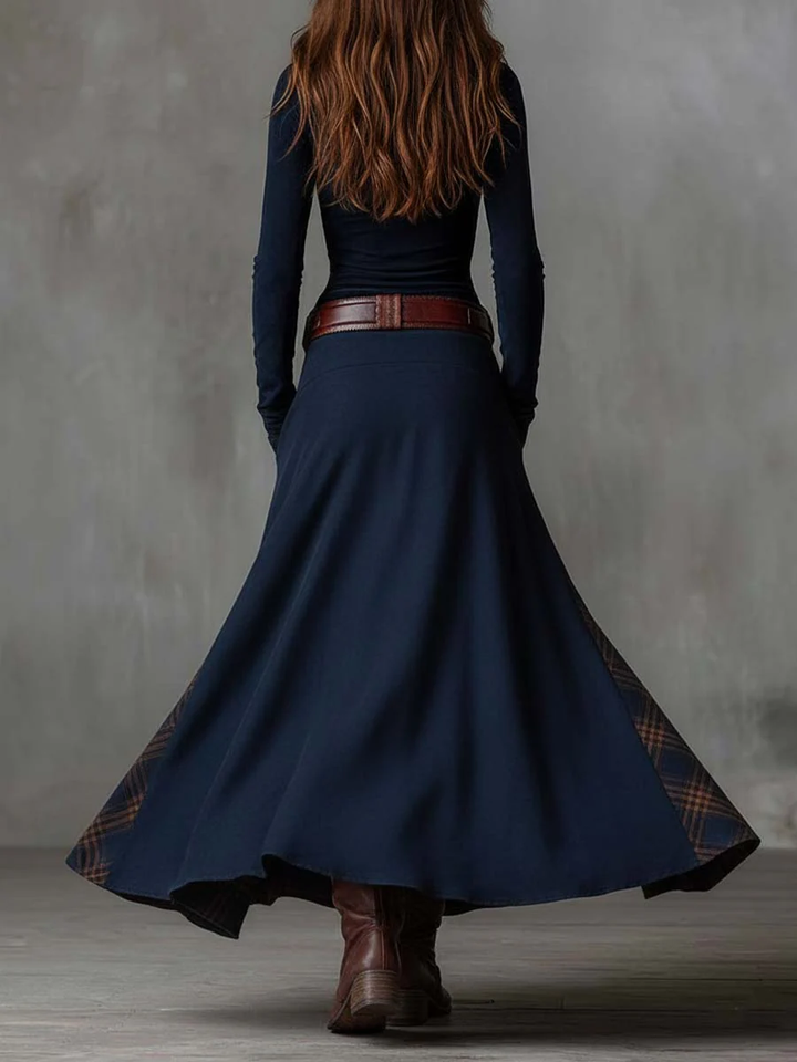 Azucena | Maxi jurk van suede met riem