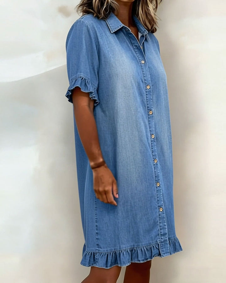 Sophie | Elegante Denim Jurk voor Vrouwen