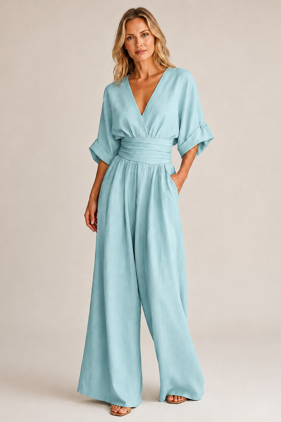 VIVIENNE | Patricia - Jumpsuit met driekwart mouw