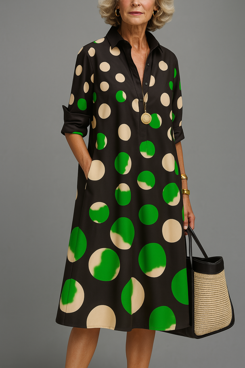 Naomi | Stijlvolle en zorgeloze midi-jurk