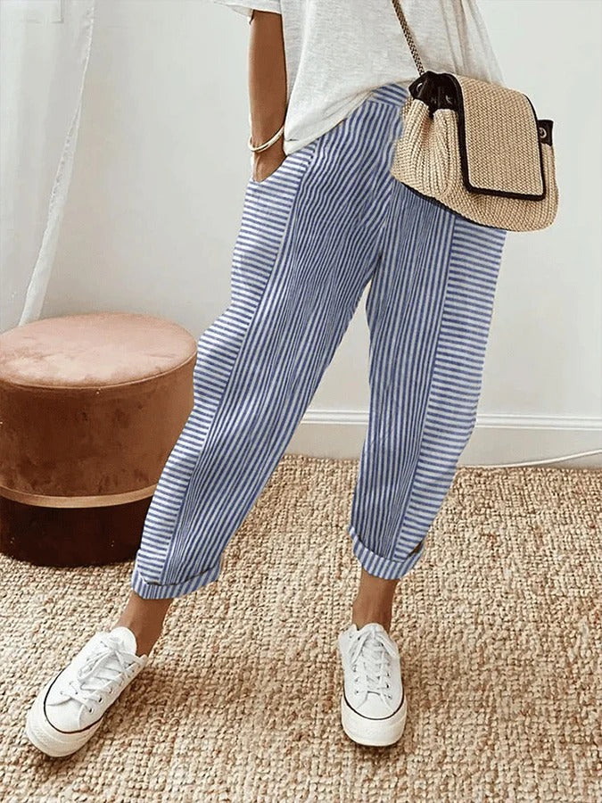 Loraine | Gestreepte Broek
