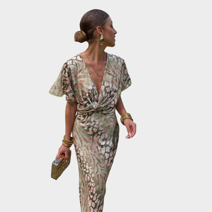 CLARANDRA™ - MIDI JURK VAN KOPER