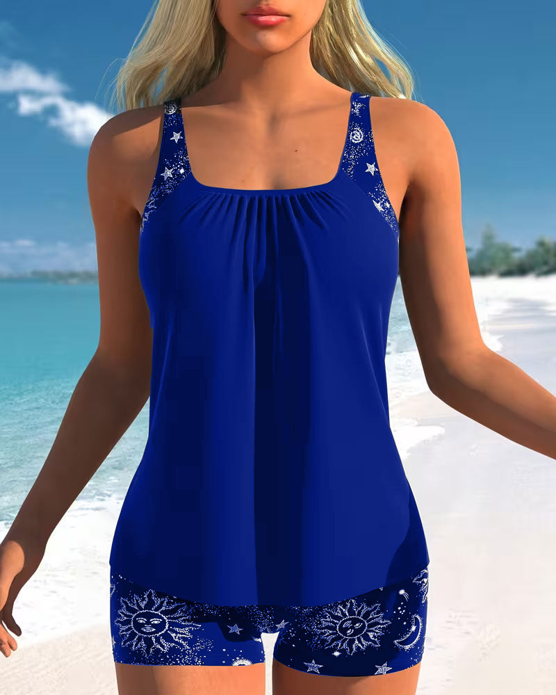 Tankini met zonnedruk
