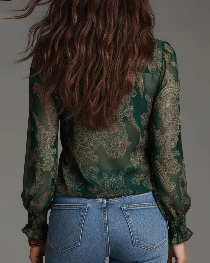 THE KIM - 1/2 ZIP BLOUSE