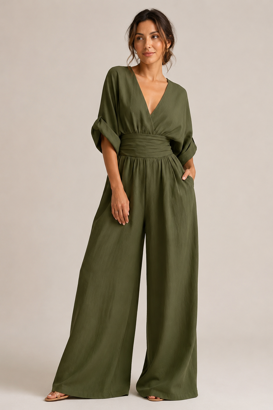 VIVIENNE | Patricia - Jumpsuit met driekwart mouw