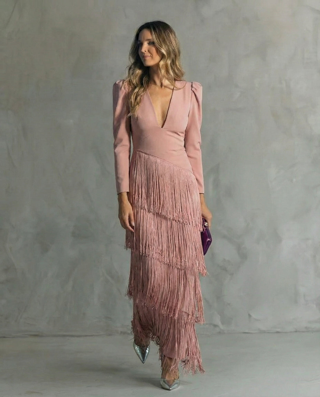 Chiara | Elegante Jurk met Franjes