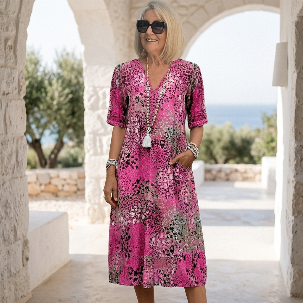 Marina | Elegante Midi Jurk Zomer