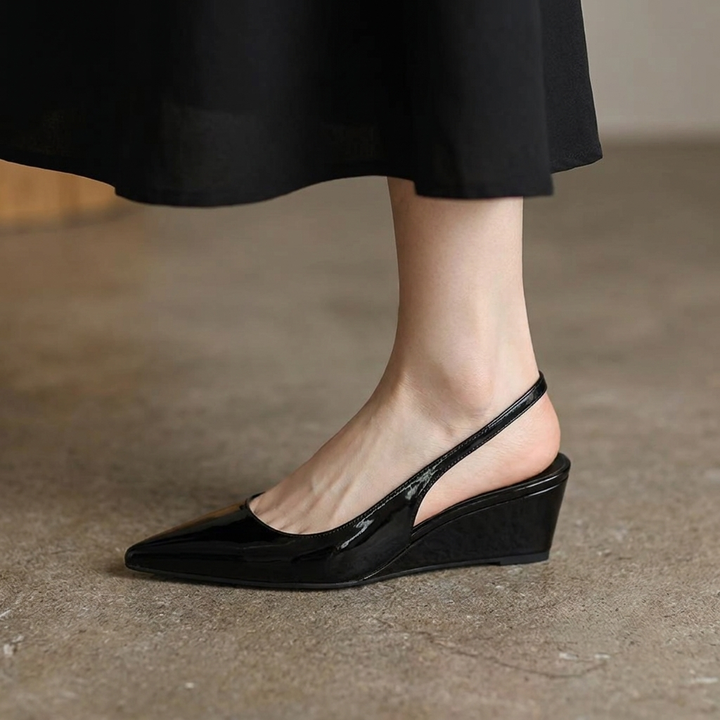 Elena | Elegante Slingback Wedge Hakken