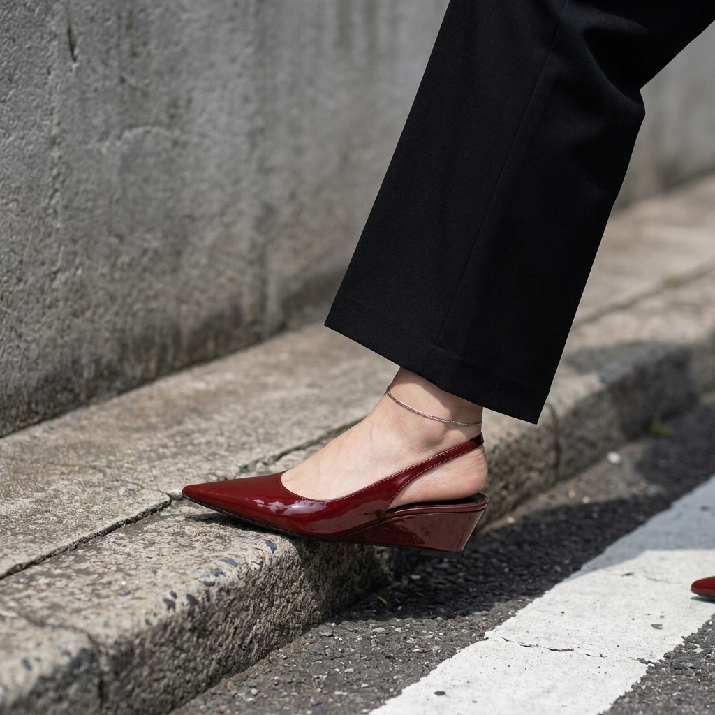 Elena | Elegante Slingback Wedge Hakken