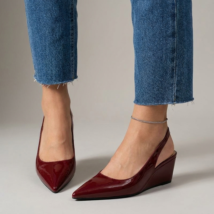 Elena | Elegante Slingback Wedge Hakken