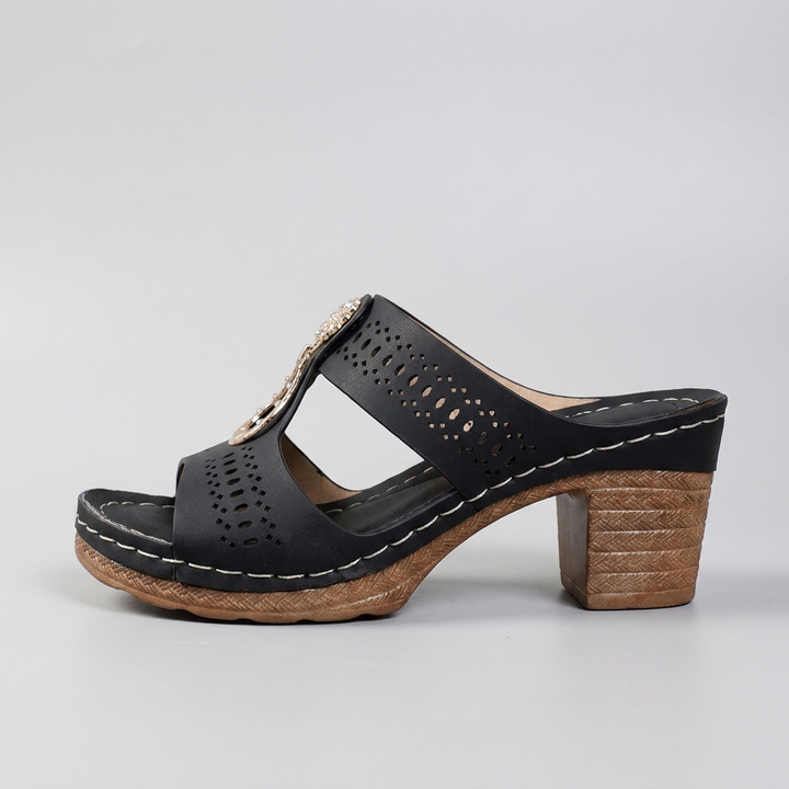 Linda | Hoge Hakken Orthopedische Comfort Sandalen