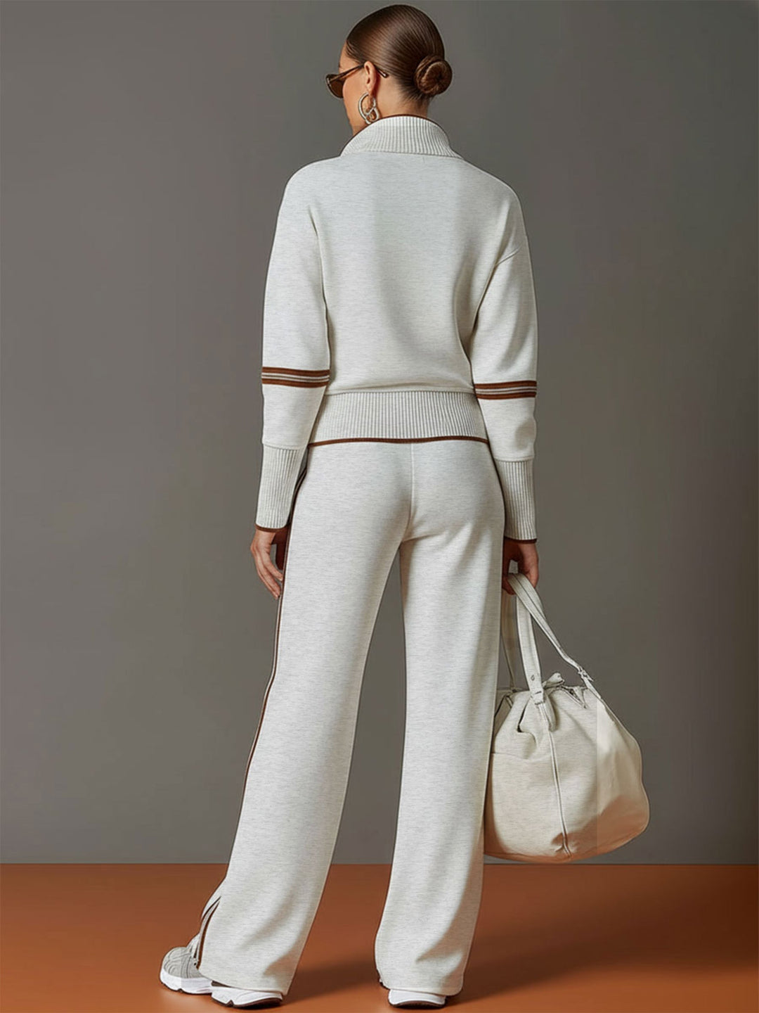 Marietta – blouse en broek met brede pijpen
