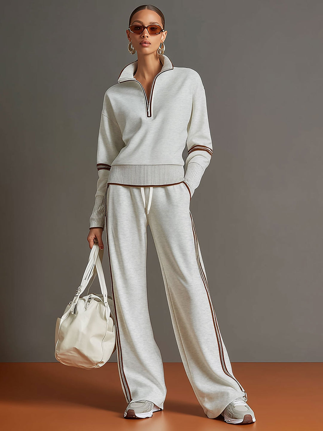 Marietta – blouse en broek met brede pijpen
